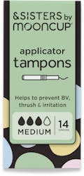 &SISTERS by Mooncup Eco-Applicator Tampons Medium 14 Pack