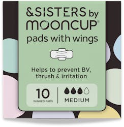 &SISTERS by Mooncup Pads with Wings Medium 10 Pack