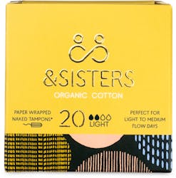 &SISTERS Naked Tampons Light 20 Pack