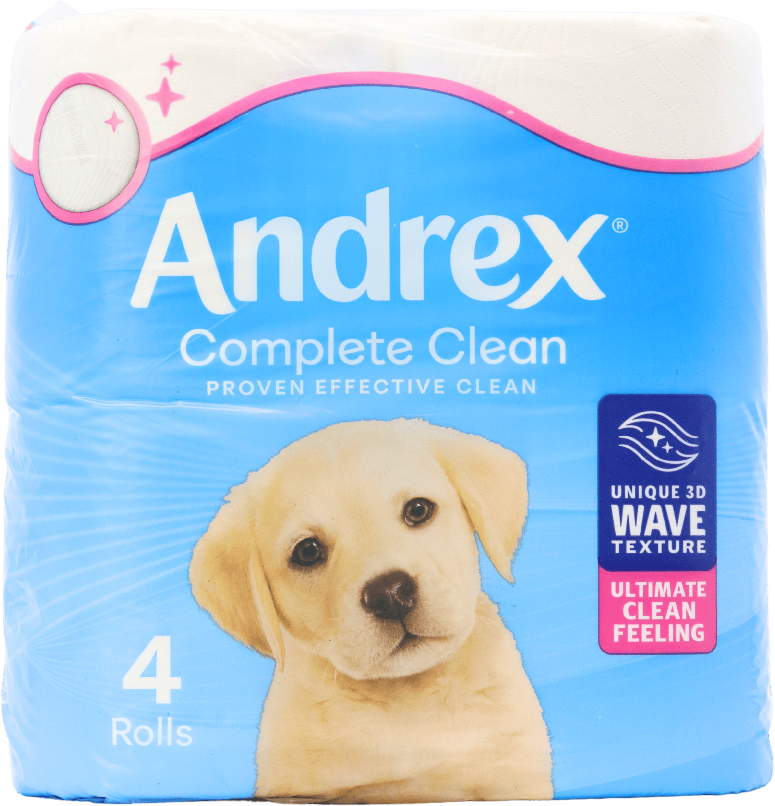 Andrex Complete Clean Toilet Roll 4 Pack