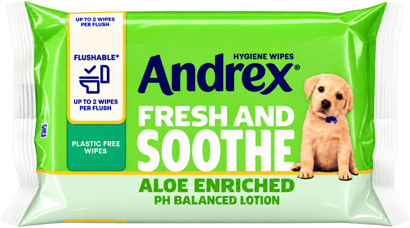 Andrex Fresh and Soothe Wipes 36 Pack