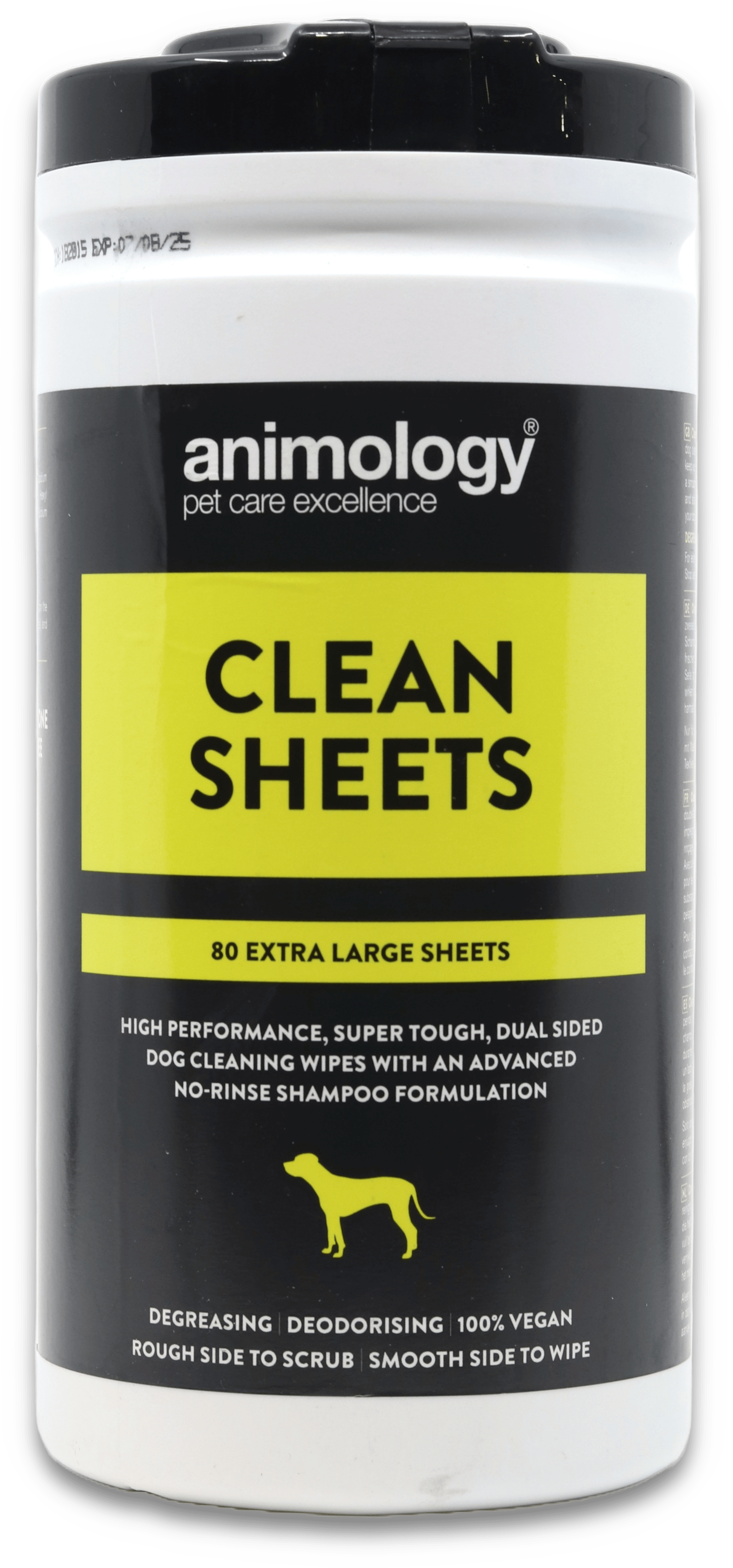 Animology Clean Sheets Pet Wipes 80pk