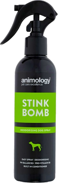 Stink bomb dog deals spray