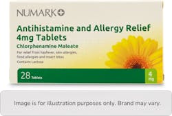 Antihistamine and Allergy Relief 4mg 28 Tablets