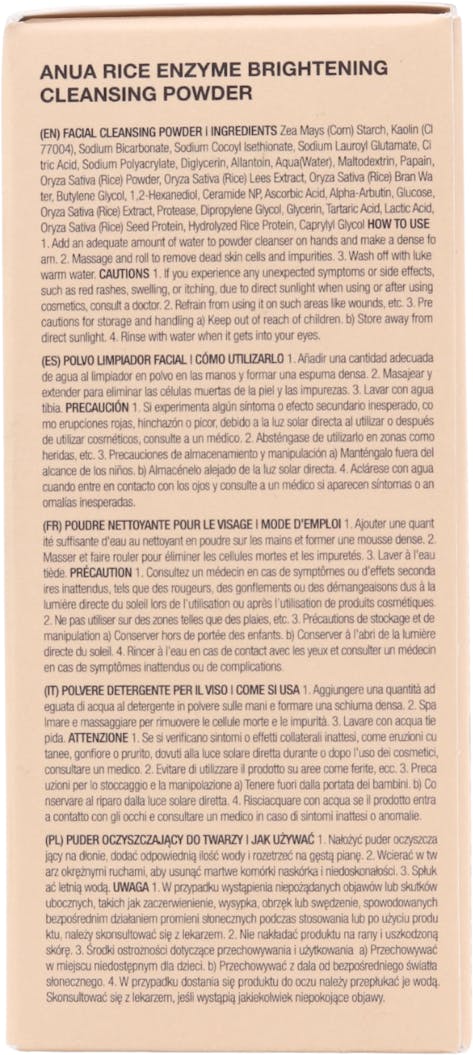 Anua Rice Enzyme Brightening Cleansing Powder 40g - 2