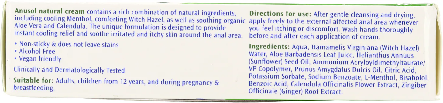 Anusol Natural Cream 30g - 2