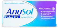 Anusol Plus HC Suppositories 12 Pack