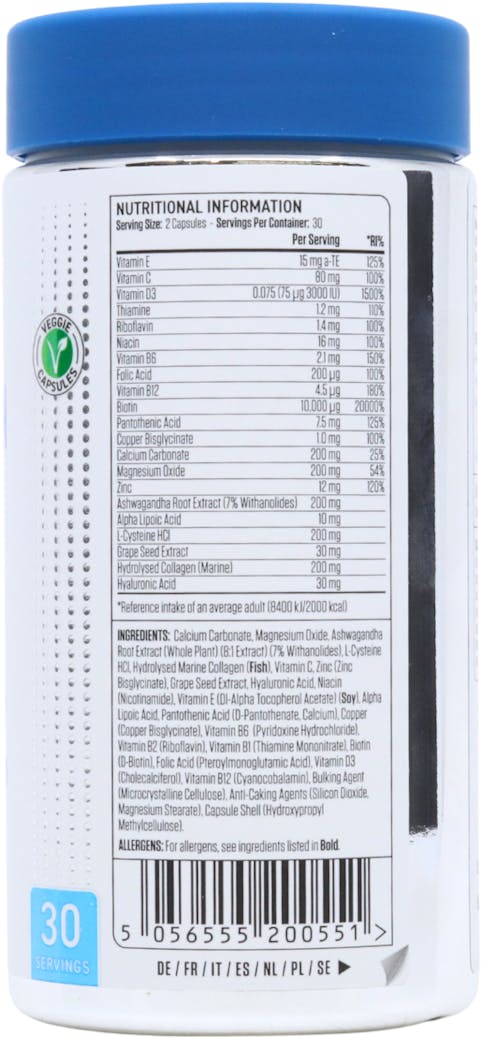 Applied Nutrition Hair, Skin & Nails 30 Capsules - 2