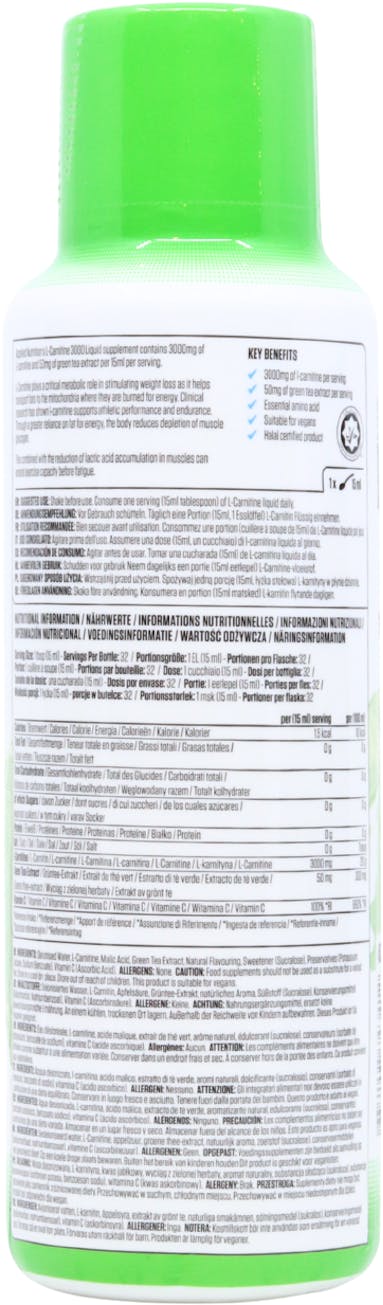 Applied Nutrition L-Carnitine 3000 Liquid Sour Apple 480ml - 2