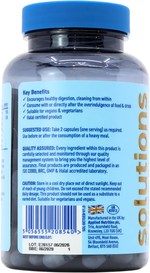 Applied Nutrition Solutions Detox & Debloat 60 Capsules - 3