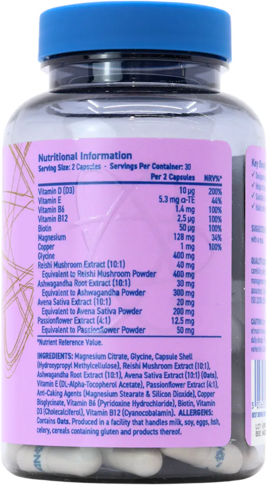 Applied Nutrition Solutions Relax & Calm 60 Capsules - 2