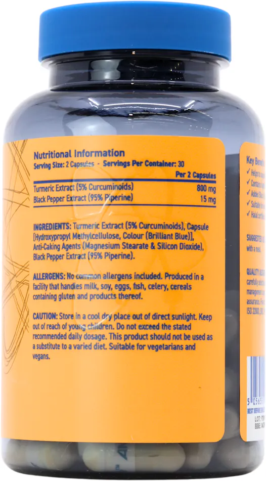 Applied Nutrition Solutions Turmeric 60 Capsules - 2