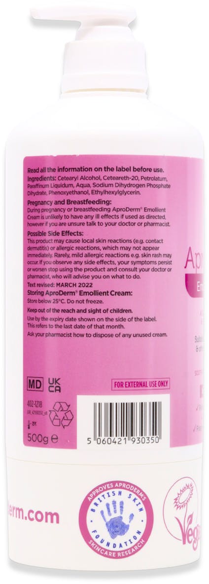 AproDerm Emollient Cream 500g - 3