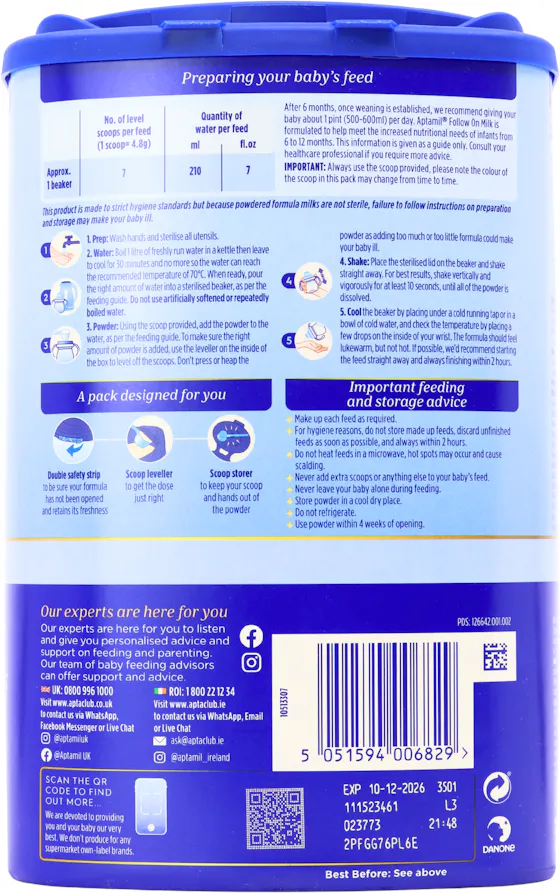 Aptamil Follow On Milk 800g - 2