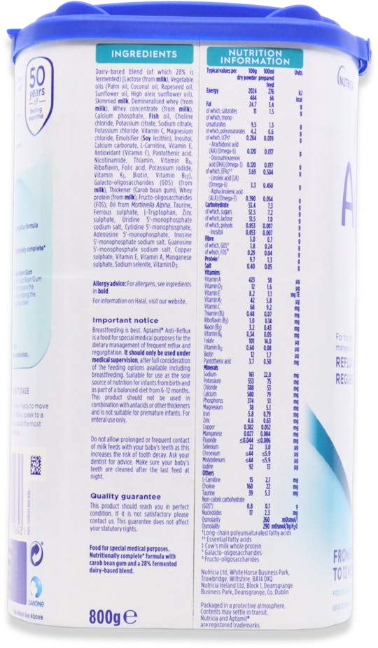 Aptamil Milk Anti Reflux From Birth 800g - 4