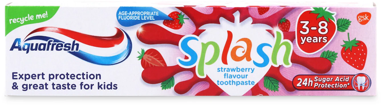 Aquafresh Kids Splash Toothpaste 3-8 Years 50ml | medino