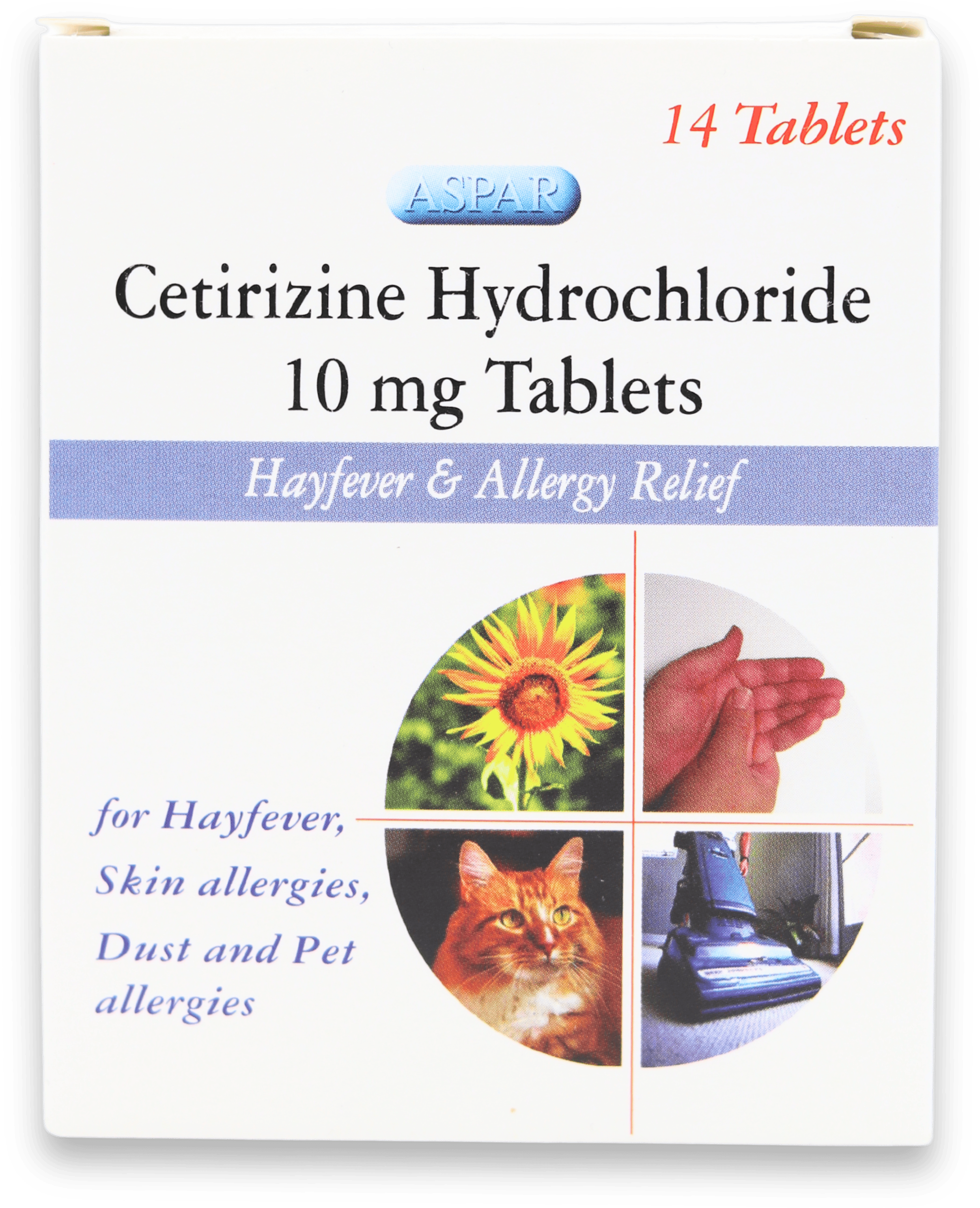Aspar Hayfever & Allergy Relief 10mg 14 Tablets