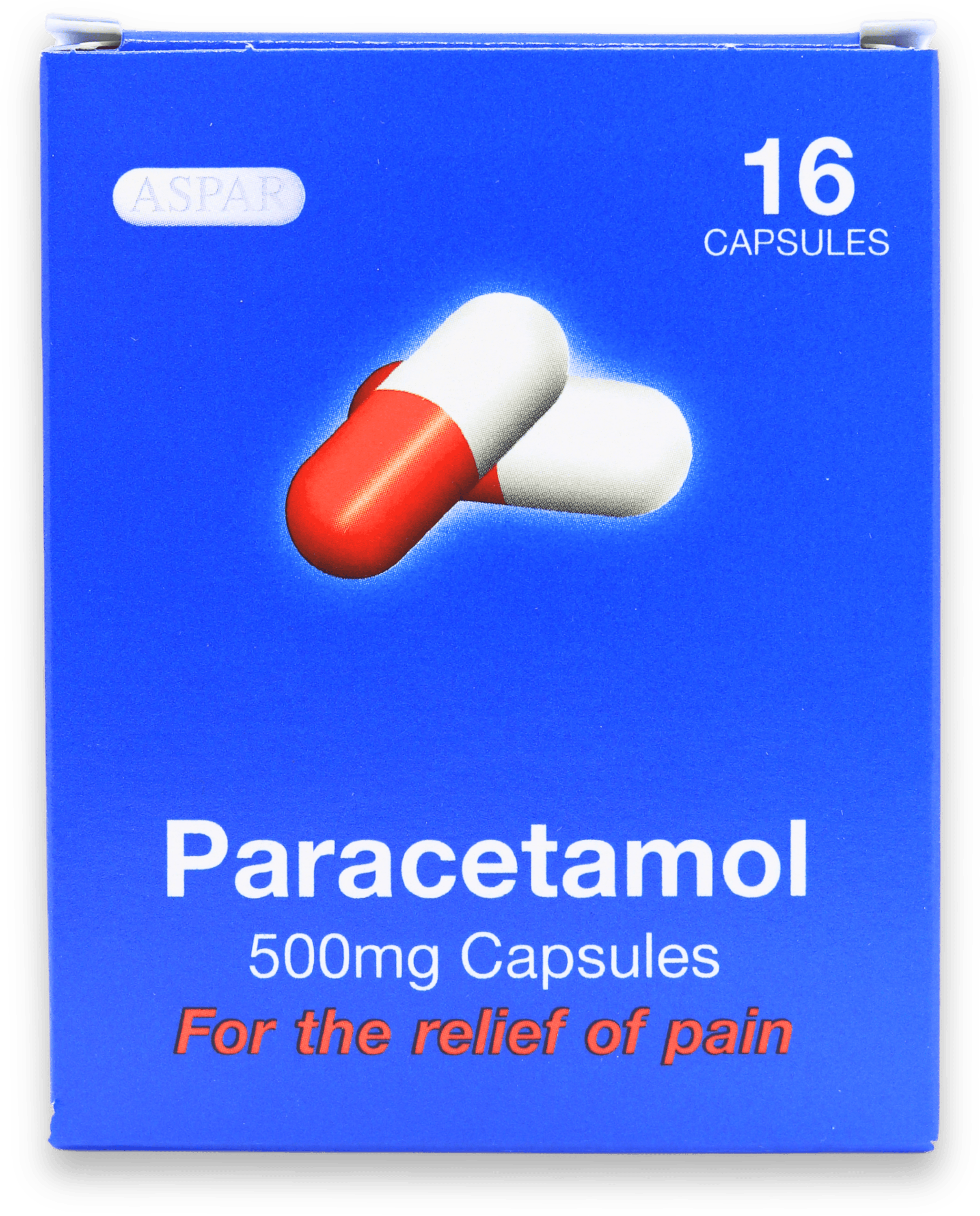 Aspar Paracetamol 500mg 16 Capsules