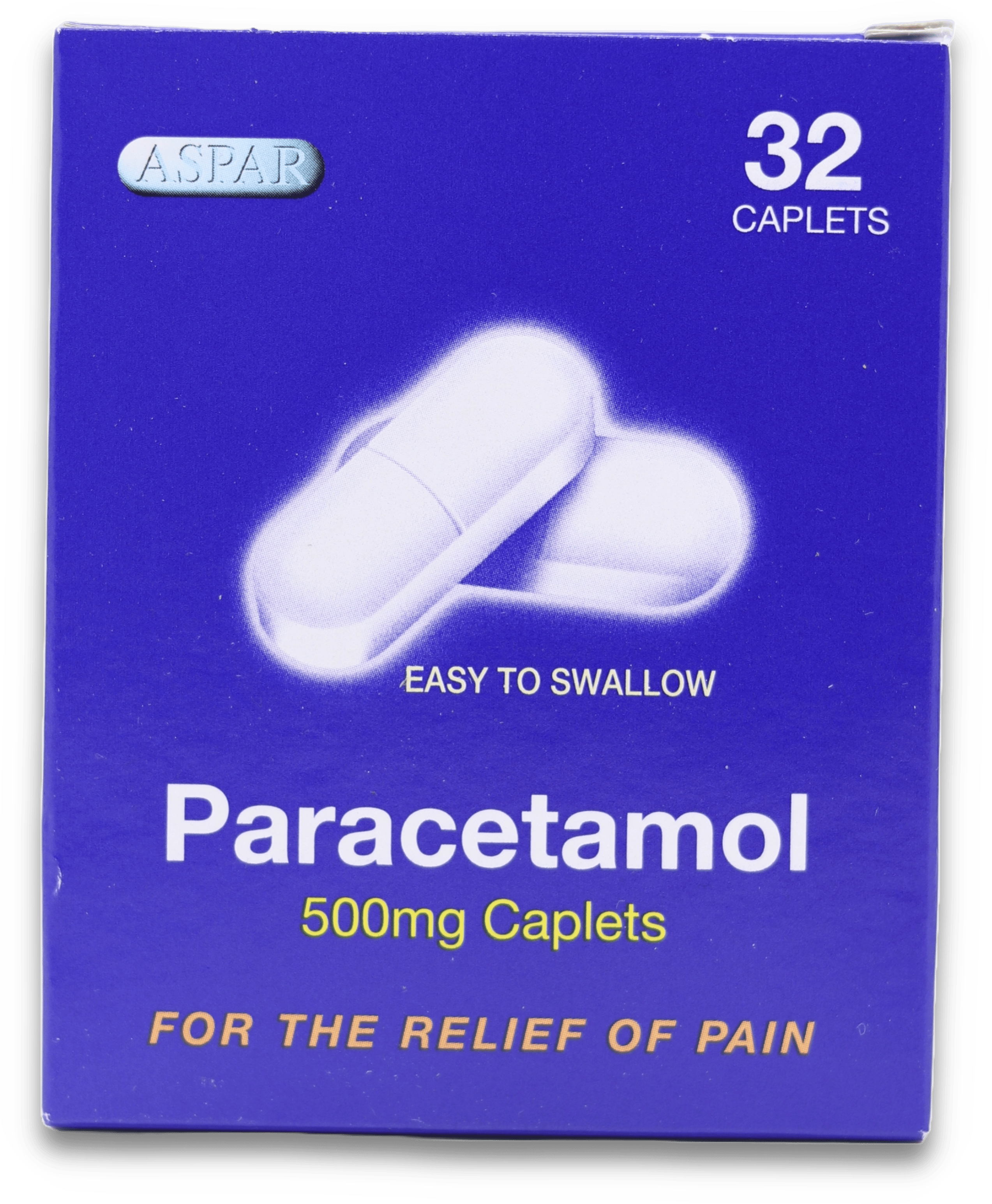 Aspar Paracetamol 500mg 32 Caplets
