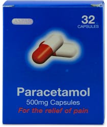 Aspar Paracetamol 500mg 32 Capsules