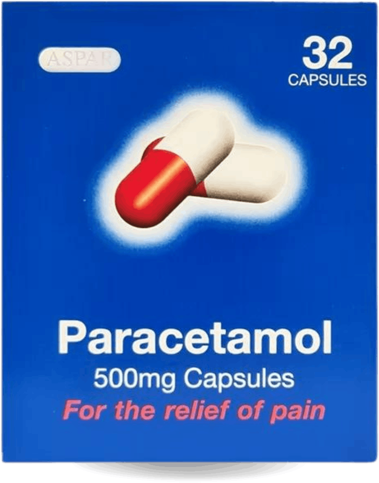 Aspar Paracetamol 500mg 32 Capsules