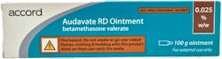 Audavate RD - Betamethasone 0.025% Ointment (PGD) 100g