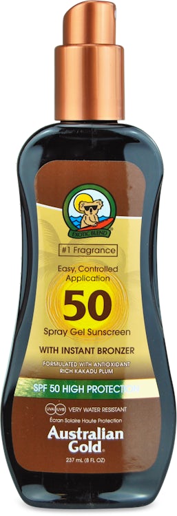 SPF50 Spray Gel with Bronzer 237ml | medino