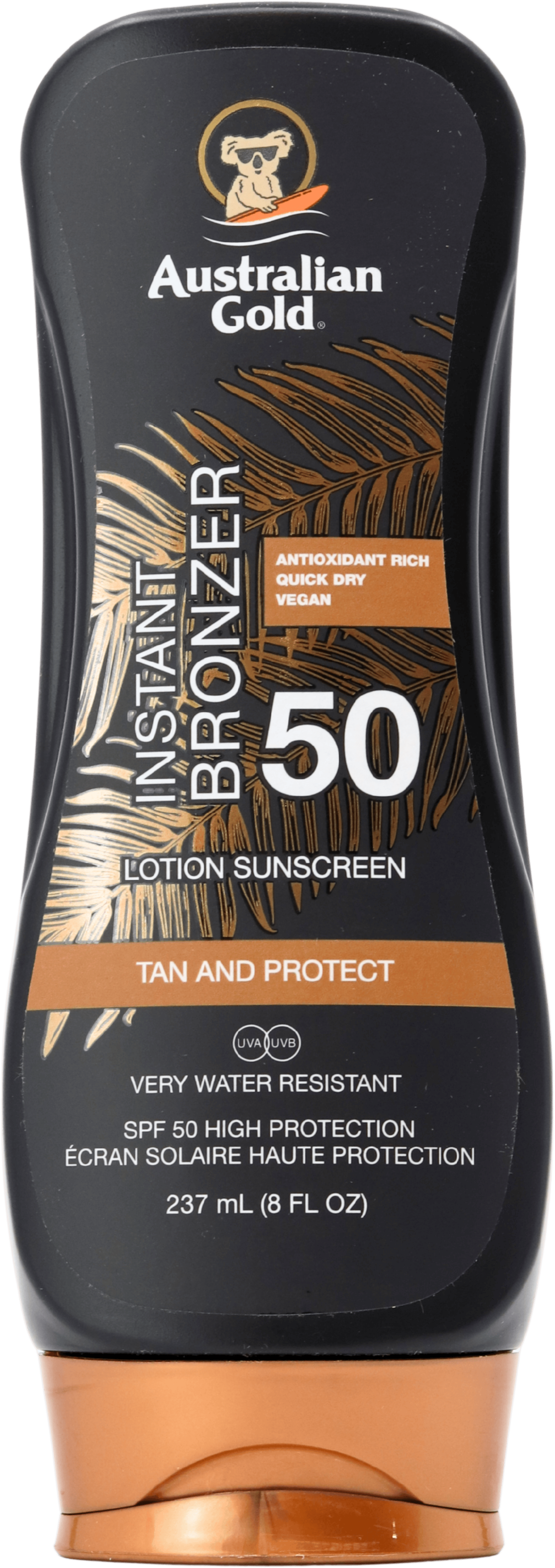 Australian Gold SPF50 Lotion with Bronzer 237ml