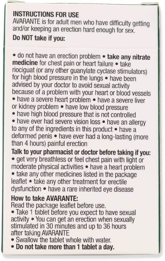 Avarante 10mg 4 Tablets - 2