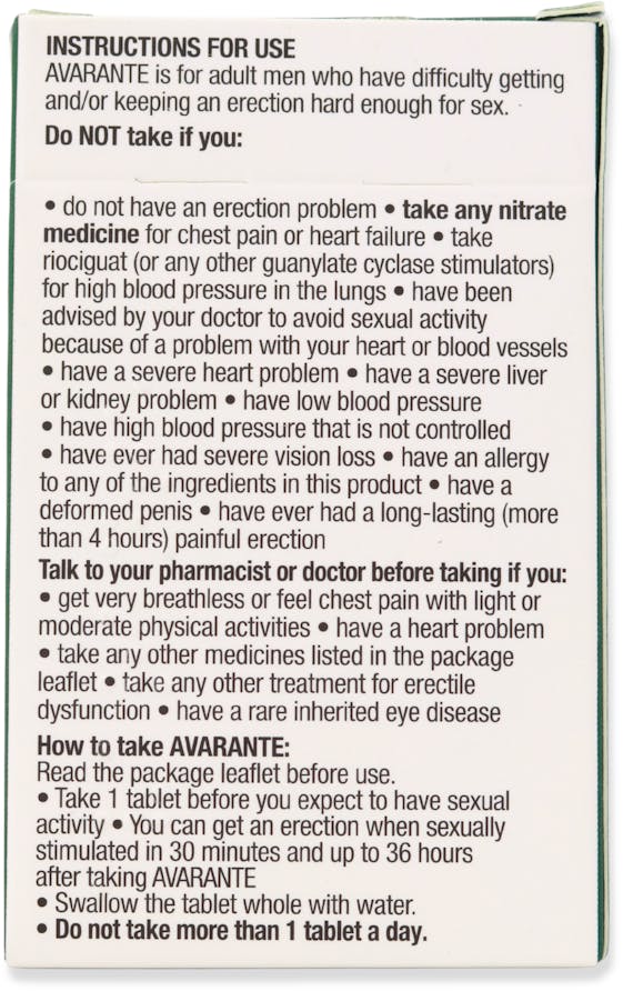 Avarante 10mg 8 Tablets - 2