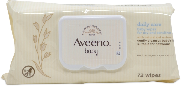 Photos - Baby Hygiene Aveeno Baby Daily Care Baby Wipes 72 Pack 