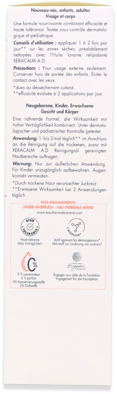 Avène Xeracalm Lipid-Replenishing Cream 200ml - 2