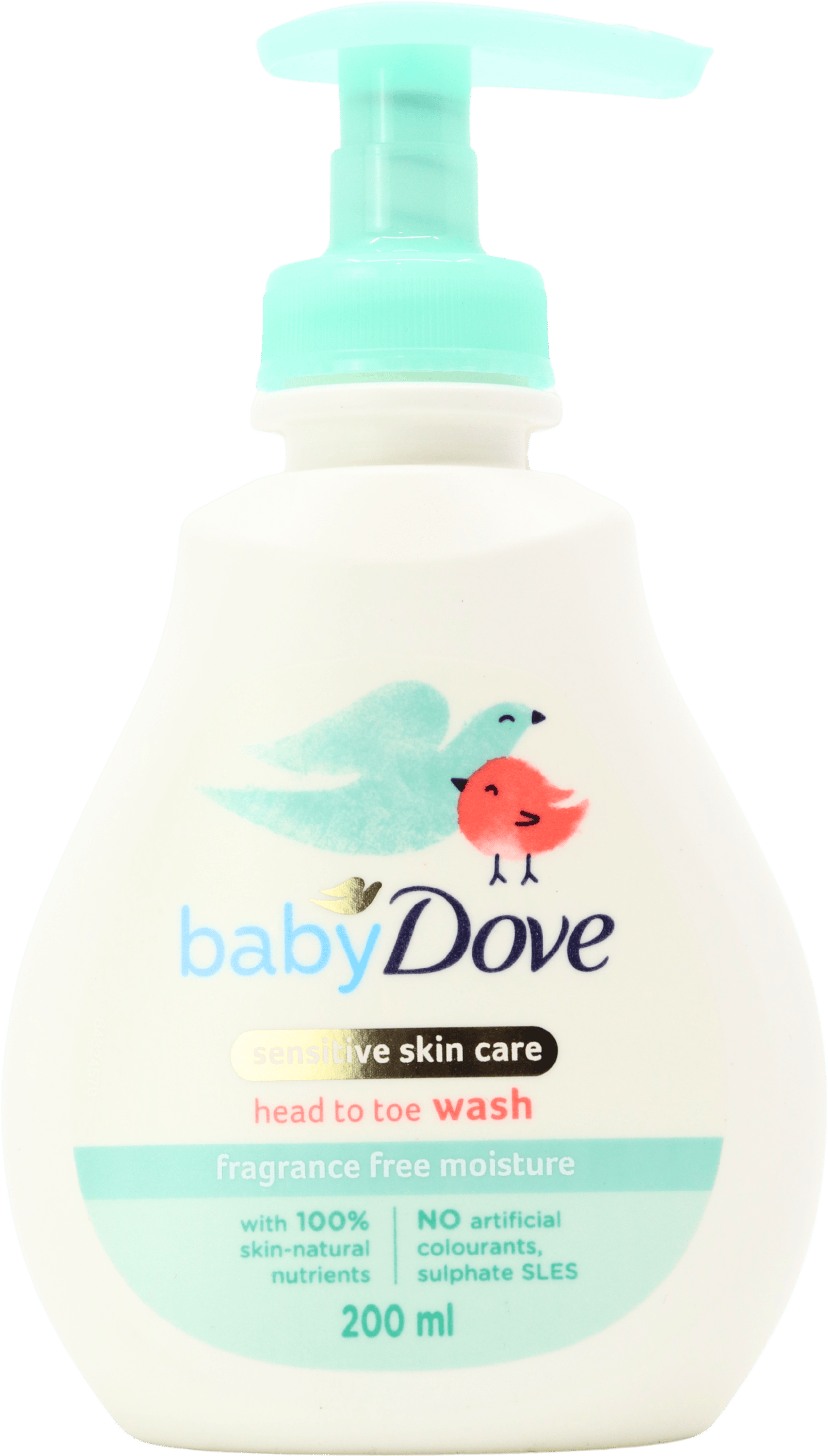 Baby Dove Head To Toe Wash Sensitive Moisture Fragrance Free 200ml