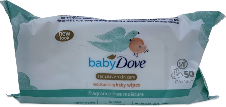 Baby Dove Sensitive Moisture Wipes 50 Pack