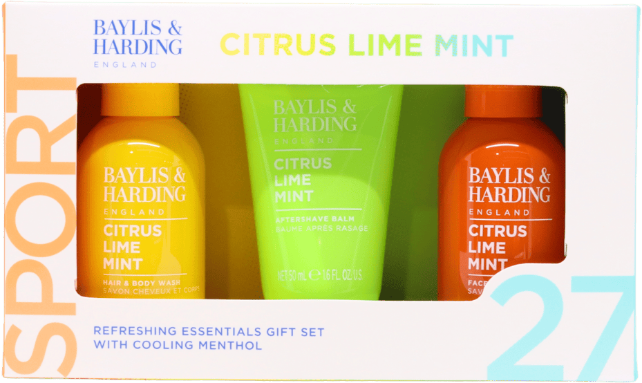 Baylis & Harding Citrus, Lime & Mint Men's Refreshing Essentials Trio Gift Set