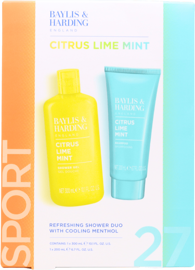 Baylis & Harding Citrus, Lime & Mint Men's Refreshing Shower Duo Gift Set