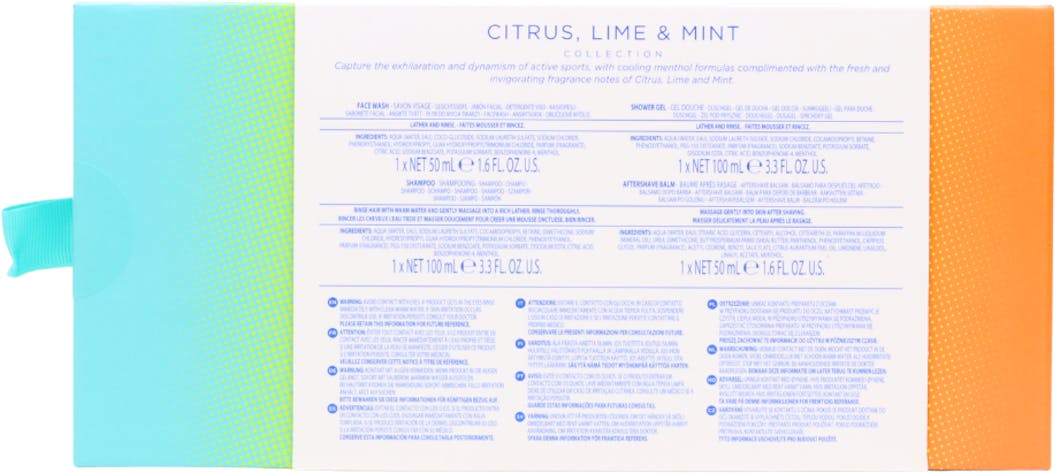 Baylis & Harding Citrus, Lime & Mint Men's Refreshing Travel Essentials 4 Piece Gift Set - 2