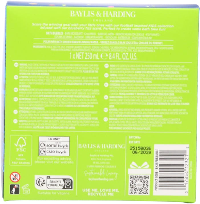 Baylis & Harding Football Penalty Shoot Out Bath Bubbles Gift - 2