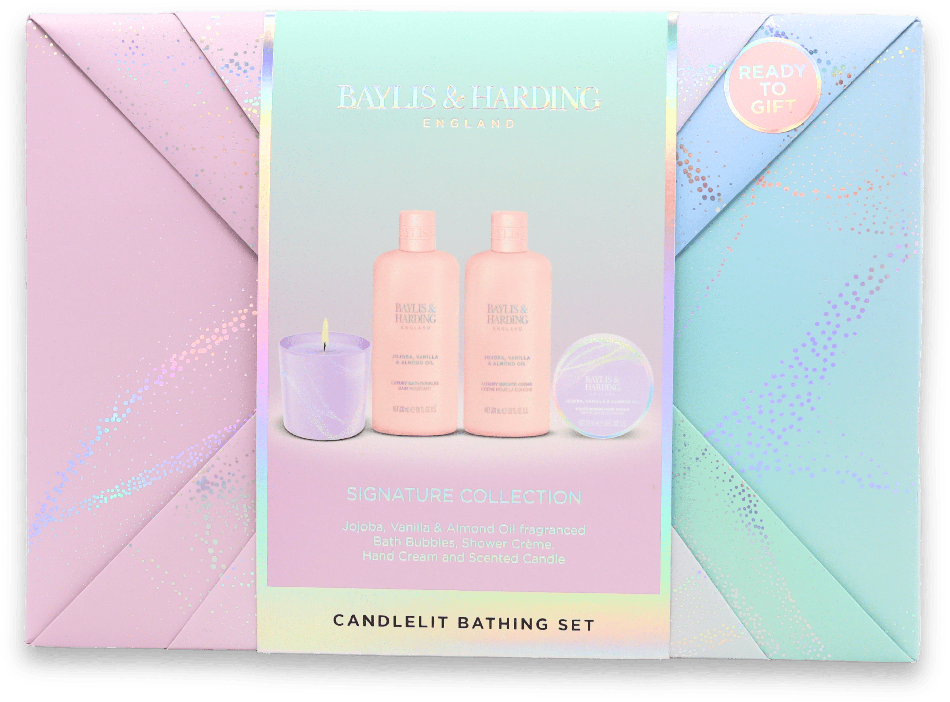 Baylis & Harding Jojoba, Vanilla & Almond Oil Candlelit Bathing Set