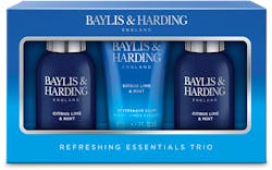 Baylis & Harding Men's Citrus Lime & Mint Small 3 Piece Set