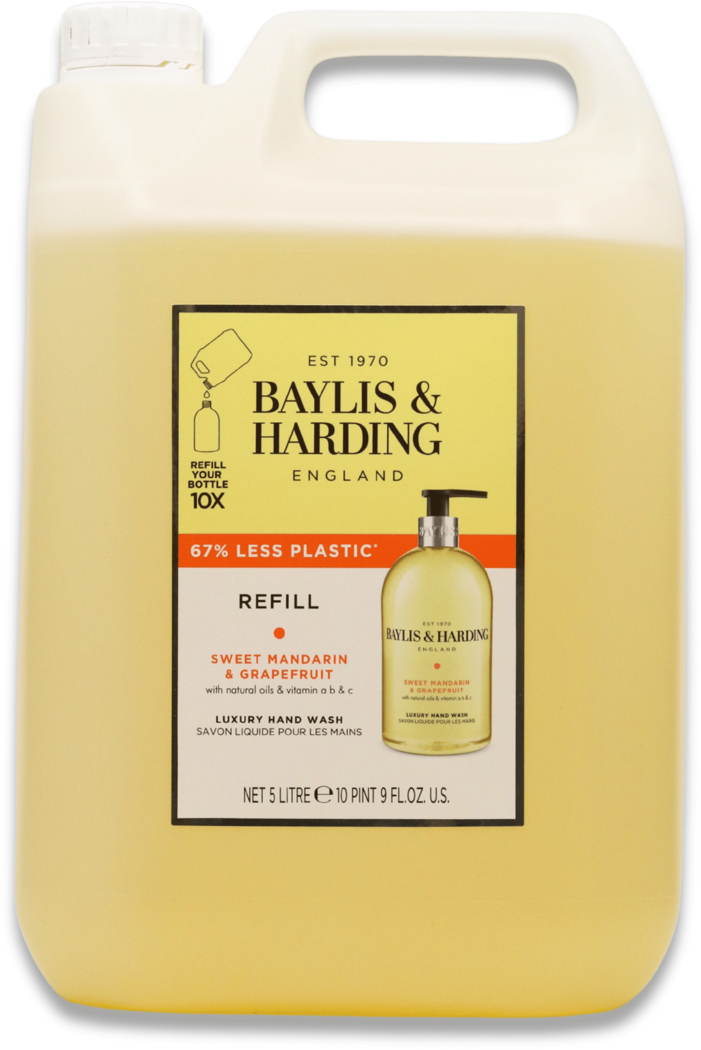 Baylis & Harding Sweet Mandarin & Grapefruit Hand Wash 5L Refill