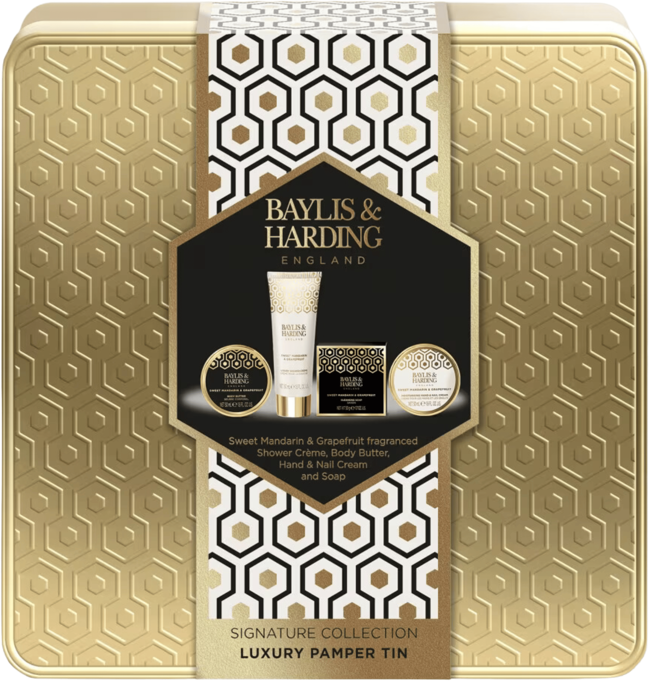 Baylis & Harding Sweet Mandarin & Grapefruit Luxury Pamper Tin Gift Set