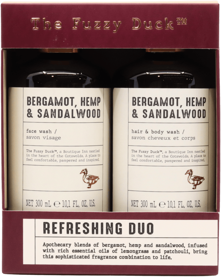 Baylis & Harding The Fuzzy Duck Bergamot & Sandalwood Men's Refreshing Face and Body Wash Duo Gift Set