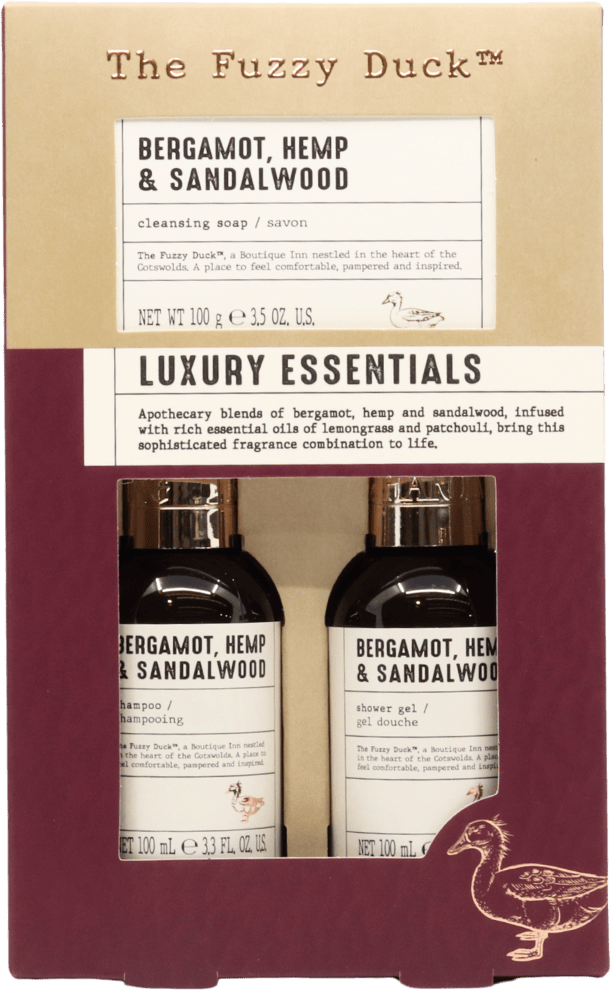 Baylis & Harding The Fuzzy Duck Bergamot, Hemp & Sandalwood Men's Shampoo and Shower Gel Gift Set