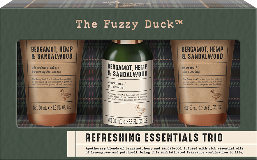Baylis & Harding The Fuzzy Duck Bergamot, Hemp & Sandalwood Men's Refreshing Essentials Gift Set