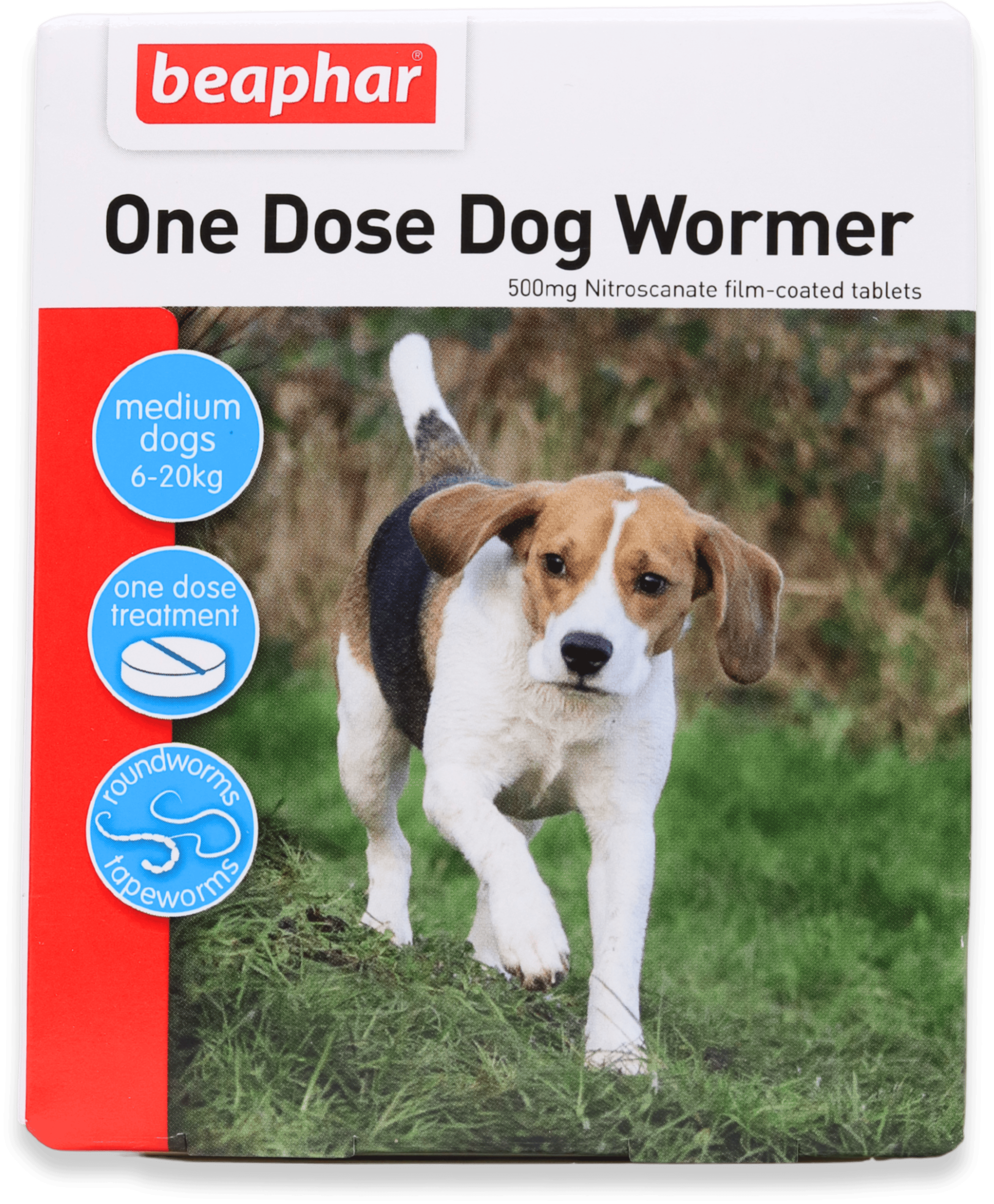 Beaphar One Dose Dog Wormer 6-20kg Tablets
