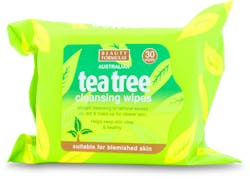 Beauty Formulas Australian Tea Tree Cleansing Wipes 30 pack