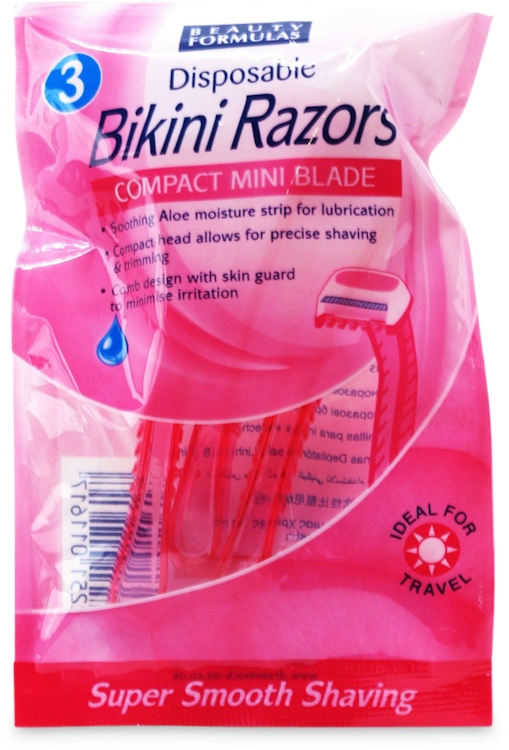 Beauty Formulas Disposable Bikini Razors 3 pcs