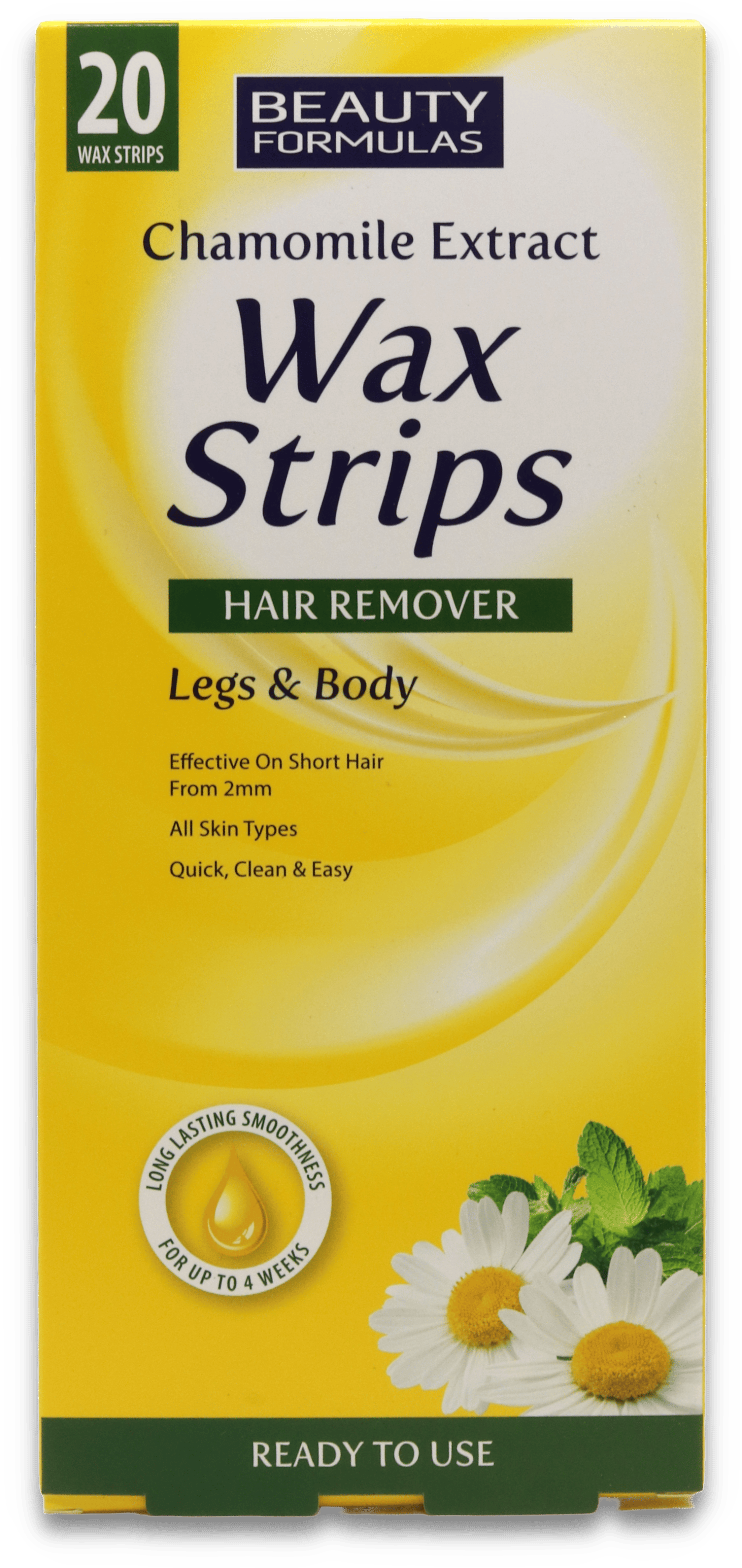 Beauty Formulas Chamomile Wax Strips 20 Strips