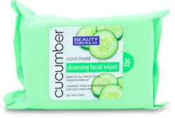 Beauty Formulas Cucumber Facial Cleansing Wipes 30 pack